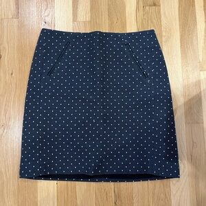 Loft Blue Polka Dot Women's Skirt